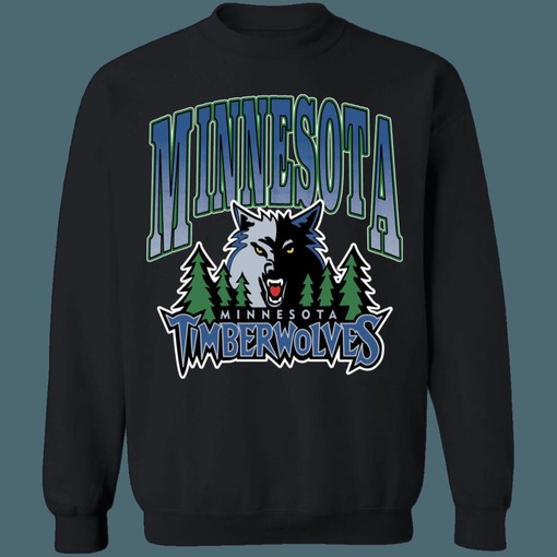 Minnesota Timberwolves Vintage NBA Sweatshirt Hoodie Shirt and Unisex Sweater for NBA Fans - Image 3