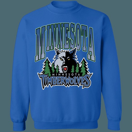 Minnesota Timberwolves Vintage NBA Sweatshirt Hoodie Shirt and Unisex Sweater for NBA Fans - Image 4