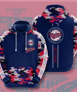 Minnesota Twins 3D Graphic Design All Over Print Hoodie - Personalized