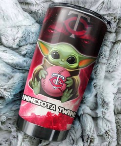 Minnesota Twins Baby Yoda MLB Tumbler with Unique Personalization for Baseball Fans