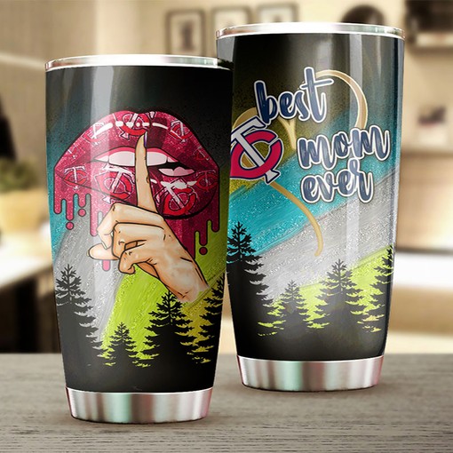 Minnesota Twins Best Mom Ever Flower Edition Personalized Tumbler - Sports Tumbler 20oz
