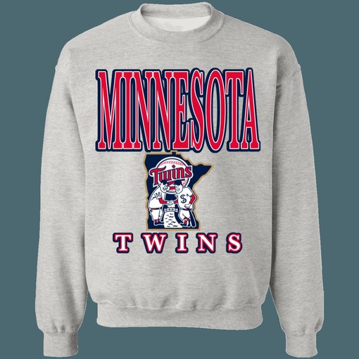 Minnesota Twins MLB Retro Crewneck Sweatshirt Hoodie Shirt for Fans - Image 4