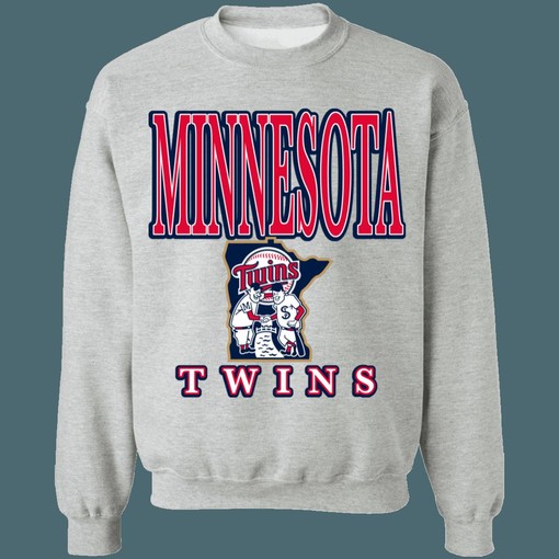 Minnesota Twins MLB Retro Sweatshirt Hoodie Shirt for MLB Fans - Image 3