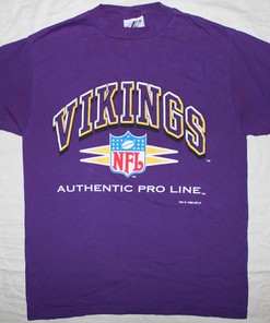 Minnesota Vikings 1996 Deadstock Unworn Football 1990s Sweatshirt T-shirt - Vintage Style NFL Football Teams Gifts