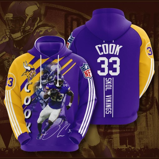 Minnesota Vikings 3D Print Hoodie for Men - Classic Design