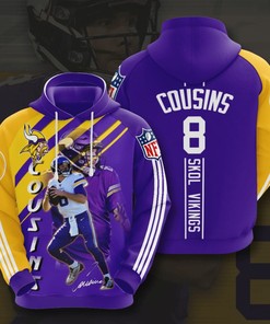 Minnesota Vikings Custom All Over Print 3D Hoodie for Fans