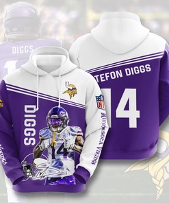 Minnesota Vikings Hoodie with Awesome All Over Print Design