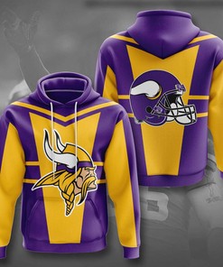 Minnesota Vikings Men's 3D All Over Print Zip Up Hoodie