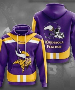 Minnesota Vikings Men's Custom 3D Hoodie with Unique Design