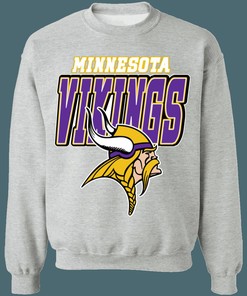 Minnesota Vikings NFL Vintage Sweatshirt Hoodie for NFL Fans
