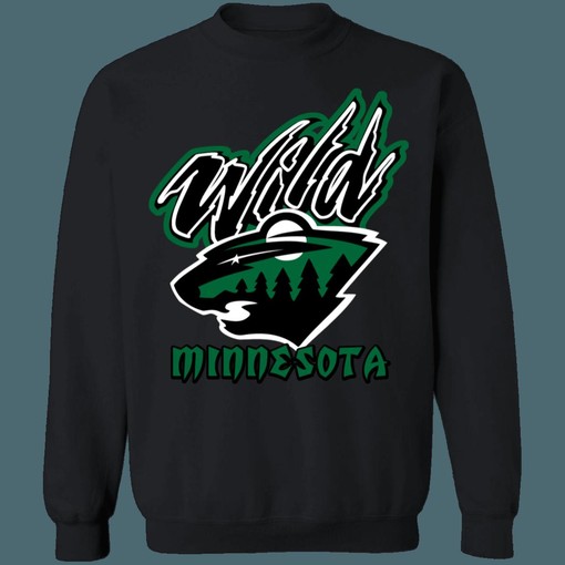 Minnesota Wild BLACKOUT Retro NHL Hoodie Sweatshirt for Hockey Lovers - Image 3