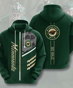 Minnesota Wild Custom All Over Print Hockey Hoodie in 3D Design
