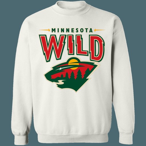 Minnesota Wild Retro NHL Sweatshirt T-Shirt for Hockey Lovers - Image 2