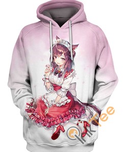 Miqo?te Maid Uniform Final Fantasy All Over Print Hoodie 3D with Elegant Design