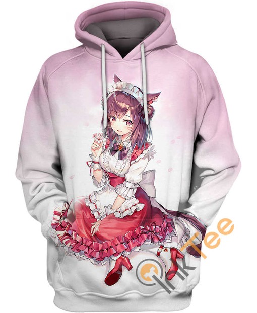 Miqo?te Maid Uniform Final Fantasy All Over Print Hoodie 3D with Elegant Design
