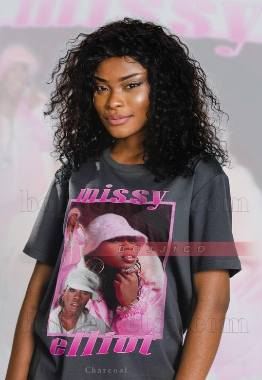 Missy Elliot Homage Tshirt for Women, Vintage Missy Elliot Retro 90s Sweater, Missy Elliot Merch Gift, Music Fan Tee