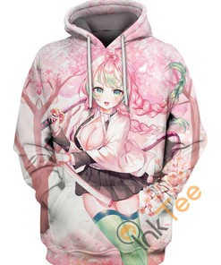 Mitsuri Kanroji Demon Slayer Custom 3D Hoodie with Vibrant Design
