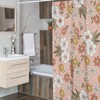 Mod Boho 1970's Flower Shower Curtain, Groovy Retro Bathroom Decor for a Unique Vintage Bathroom Accessory