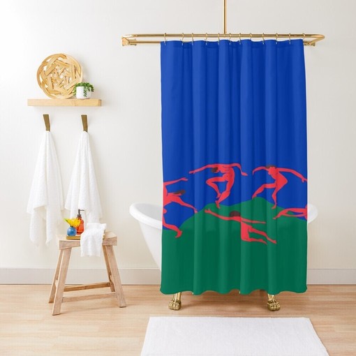 Modern Disney Boho Moon Shower Curtain - Waterproof Abstract Matisse Design and Hooks Included