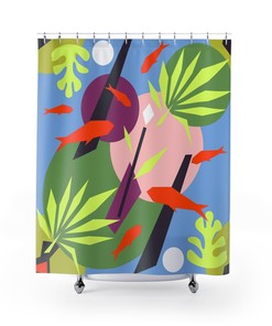 Modern Henri Matisse Shower Curtains Featuring Abstract Art Prints and Housewarming Gifts