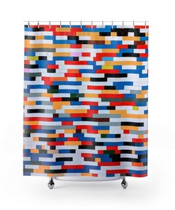 Modern Shower Curtain for Stylish Restroom Decor
