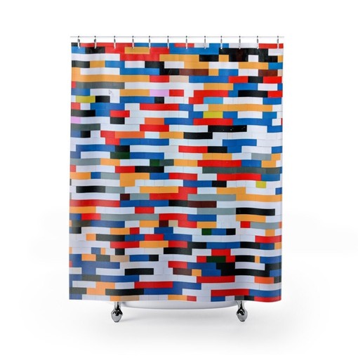 Modern Shower Curtain for Stylish Restroom Decor