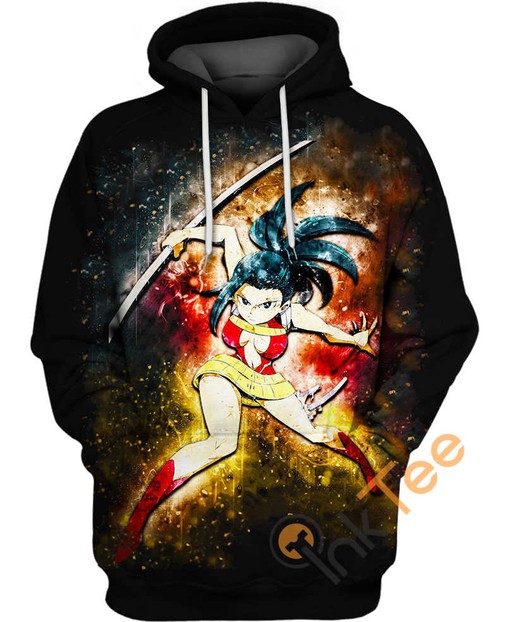Momo Winter Hero BNHA Custom All Over Print Hoodie 3D with Custom Graphics