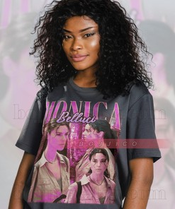 Monica Bellucci Homage Tshirt for Women, Vintage Monica Bellucci Fan Tee, Retro 90s Sweater, Italian Actress Shirt
