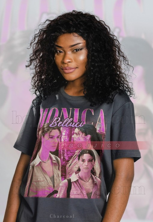 Monica Bellucci Homage Tshirt for Women, Vintage Monica Bellucci Fan Tee, Retro 90s Sweater, Italian Actress Shirt