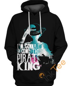 Monkey D. Luffy Pirate King All Over Print 3D Hoodie - Perfect for One Piece Fans