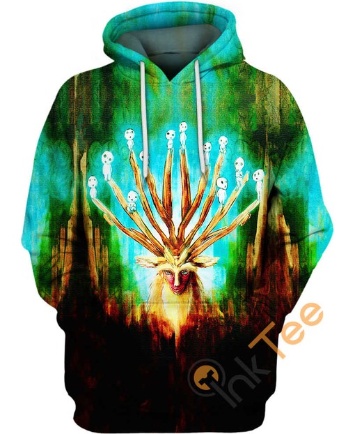 Mononoke Deer God All Over Print Hoodie