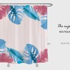 Monstera Shower Curtain with Customizable Sizes, Perfect for a Classy and Trendy Boho Style