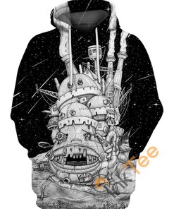 Monstrous Castle Fantasy All Over Print Hoodie 3D with Unique Graphics