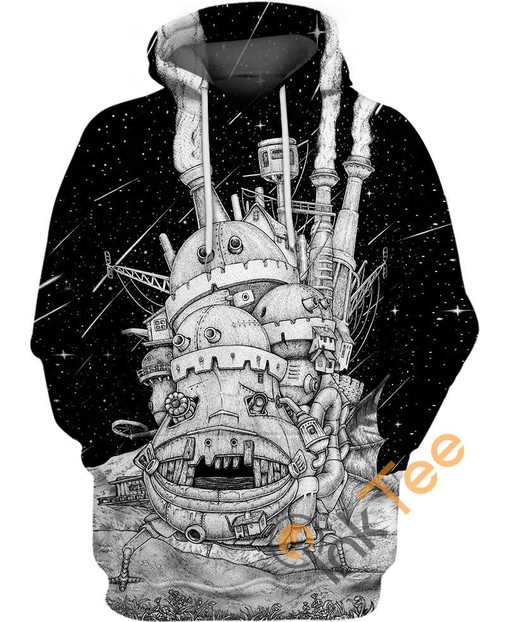Monstrous Castle Fantasy All Over Print Hoodie 3D with Unique Graphics