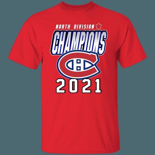 Montreal Canadiens 2021 North Division Champions NHL National Hockey League Shirt - Image 2