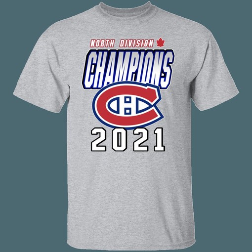 Montreal Canadiens 2021 North Division Champions NHL National Hockey League Shirt - Image 4