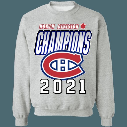 Montreal Canadiens 2021 North Division Champions NHL Sweatshirt Hoodie for Hockey Lovers
