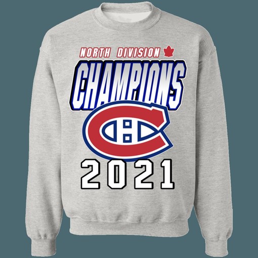Montreal Canadiens 2021 North Division Champions NHL Sweatshirt Hoodie for Hockey Lovers - Image 2