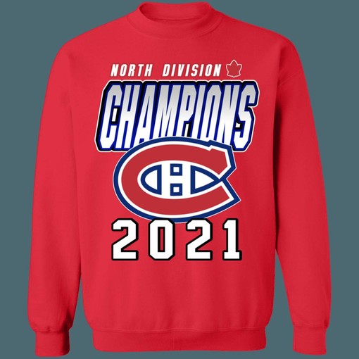 Montreal Canadiens 2021 North Division Champions NHL Sweatshirt Hoodie for Hockey Lovers - Image 4