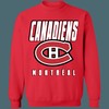 Montreal Canadiens BLACKOUT Retro NHL Sweatshirt T-Shirt for Hockey Lovers