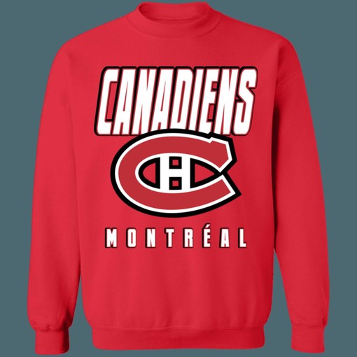 Montreal Canadiens BLACKOUT Retro NHL Sweatshirt T-Shirt for Hockey Lovers