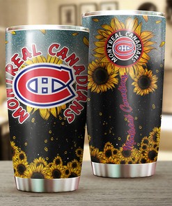 Montreal Canadiens NHL Tumbler - Beautiful Sunflower Tumbler for Hockey Fanatics - G Fanatics