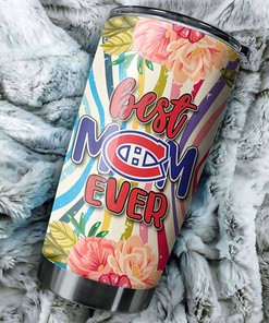 Montreal Canadiens NHL Tumbler - Enticing Flower Design Tumbler for Best Moms Who Love Hockey - G Fanatics
