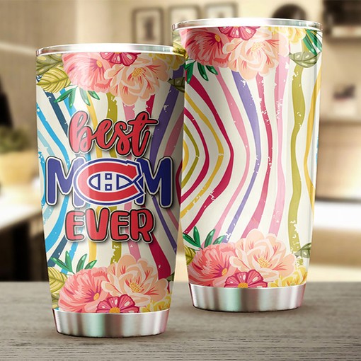 Montreal Canadiens NHL Tumbler - Enticing Flower Design Tumbler for Best Moms Who Love Hockey - G Fanatics - Image 2