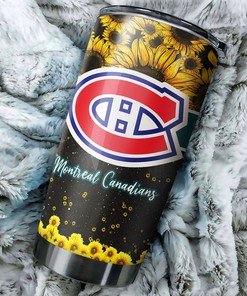 Montreal Canadiens NHL Tumbler with Sunflower Design - Ideal Beverage Container for Fans