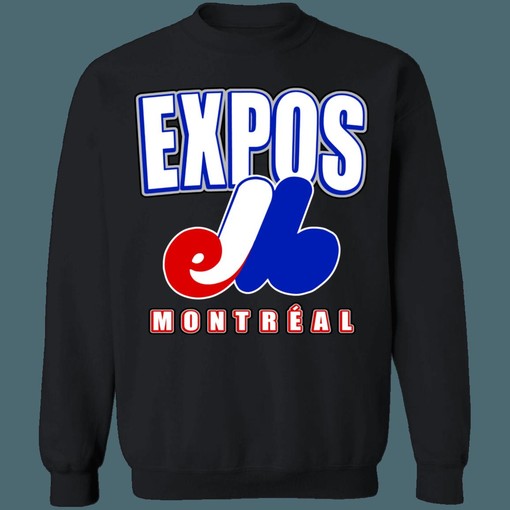 Montreal Expos Vintage MLB Crewneck Sweatshirt Hoodie for Baseball Fans
