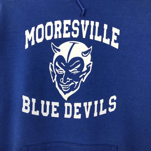 Mooresville Blue Devils Football Vintage Style Pullover Hoodie Sweater Pullover - Image 2