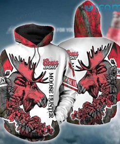 Moose Hunting Budweiser All Over Print 3D Hoodie - Gift
