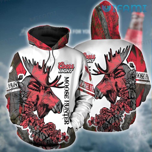 Moose Hunting Budweiser All Over Print 3D Hoodie - Gift