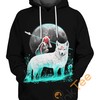 Moro?s Clan All Over Print Zip Up Hoodie Men with Futuristic Graphics